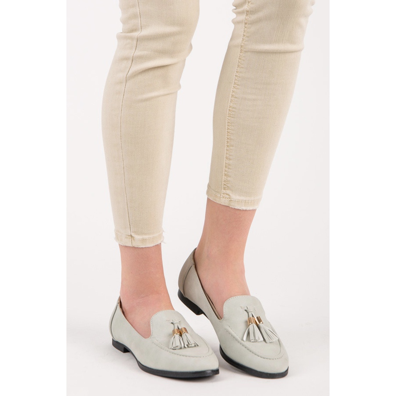 Vices Loafers with fringes grey 2