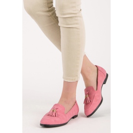 Vices Loafers with fringes pink 2