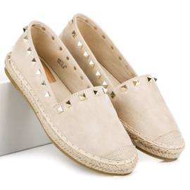 Seastar Suede espadrilles with studs brown 2