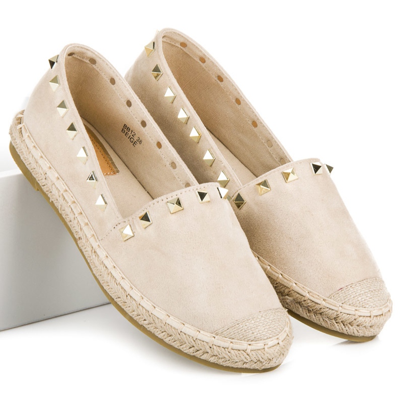Seastar Suede espadrilles with studs brown 2