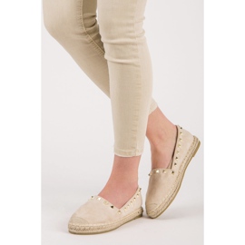 Seastar Suede espadrilles with studs brown 1