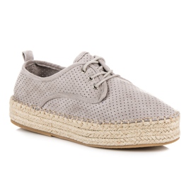 Seastar Openwork Espadrilles On The Platform grey 1