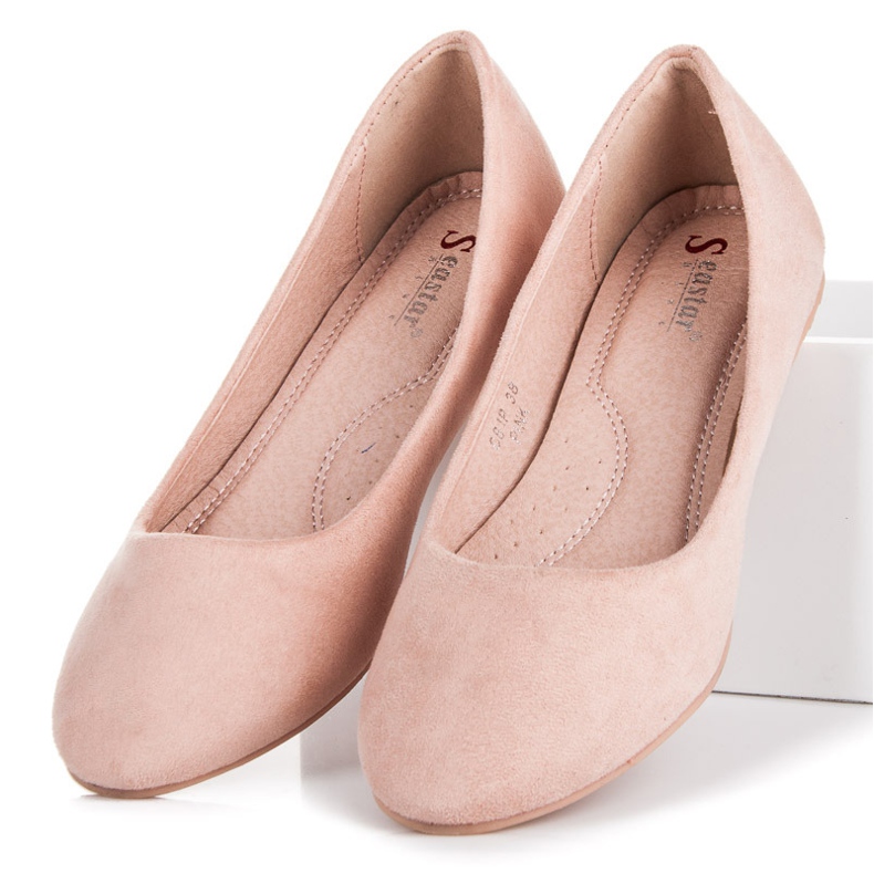 Seastar Suede ballerinas pink 1