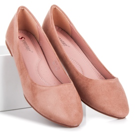 Seastar Suede ballerinas pink 1