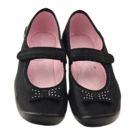 Befado children's shoes ballerina slippers 114Y240 black grey 4 Befado children's shoes ballerina slippers 114Y240 black grey 4