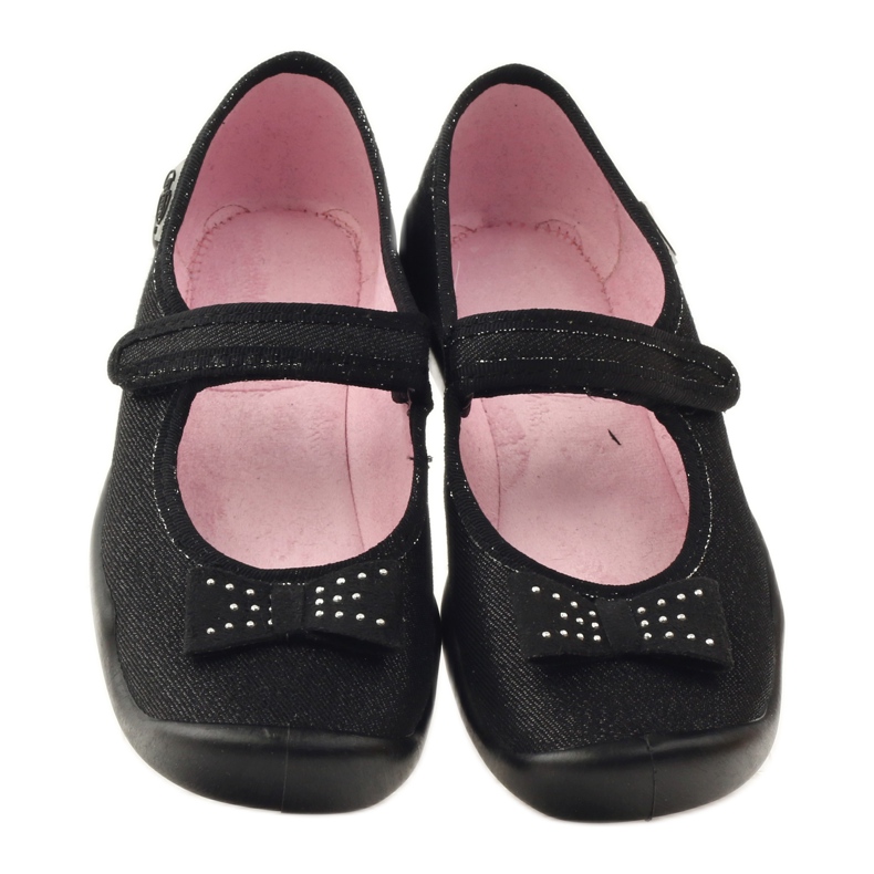 Befado children's shoes ballerina slippers 114Y240 black grey 4 Befado children's shoes ballerina slippers 114Y240 black grey 4
