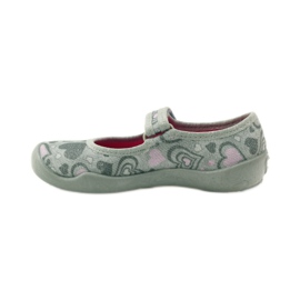 Ballerinas slippers hearts Befado 114x284 pink grey 2