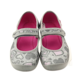 Ballerinas slippers hearts Befado 114x284 pink grey 4