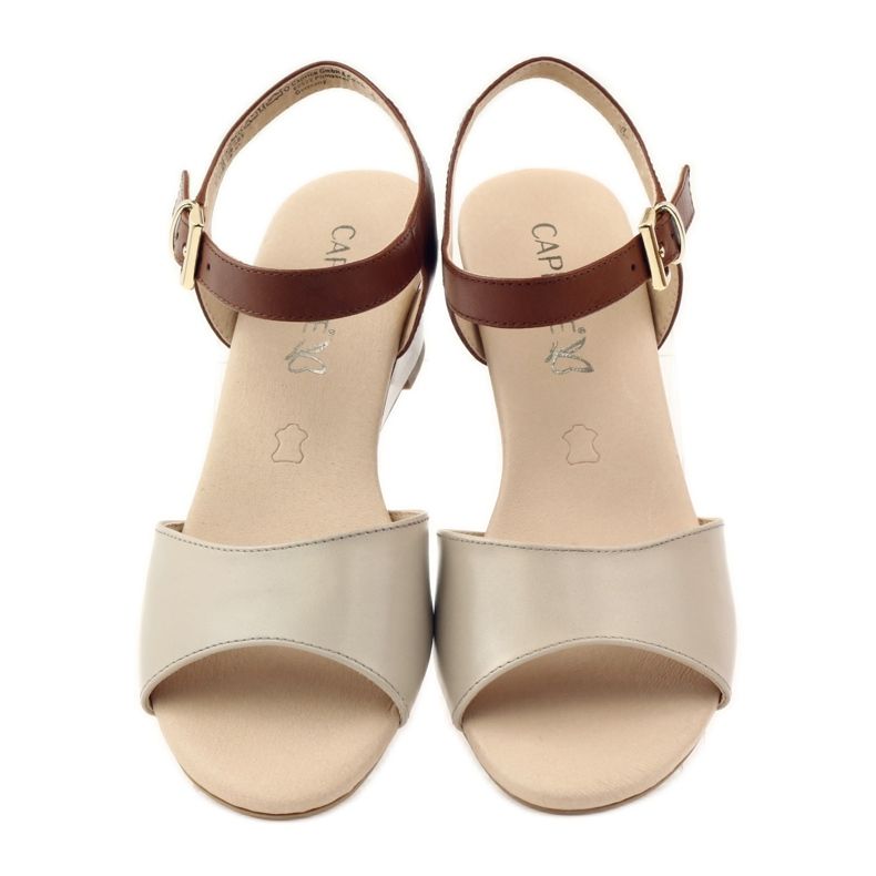 Caprice women's shoes leather sandals 28213 brown 4 Caprice women's shoes leather sandals 28213 brown 4