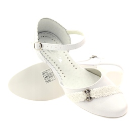 Pumps communion ballerinas Miko 714 white 3