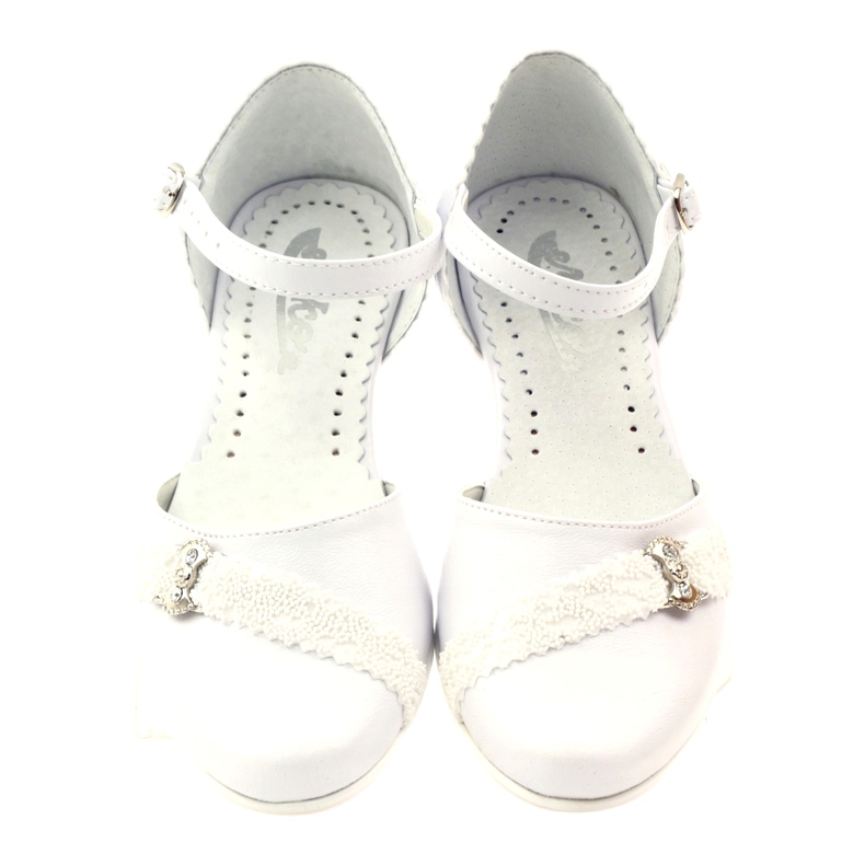 Pumps communion ballerinas Miko 714 white 4