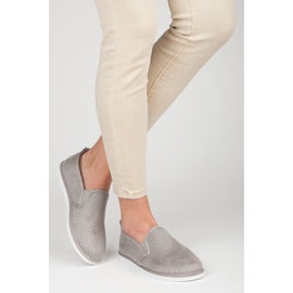 Bestelle Openwork slipons grey 2