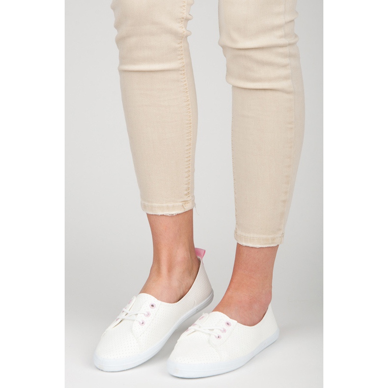 Kylie Openwork sneakers white 1