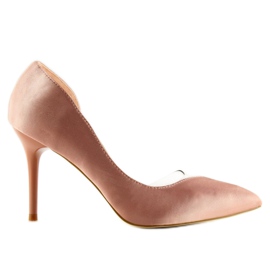 F352 pink asymmetrical heels 2