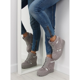 Gray women's sneakers AT-0650-L Gray grey 2