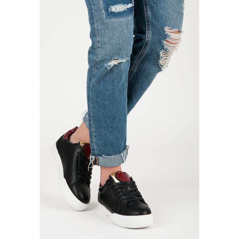 Vices Black Sweet Heart Sneakers 2 Vices Black Sweet Heart Sneakers 2