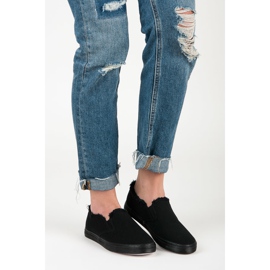 Seastar Black Slipons 2