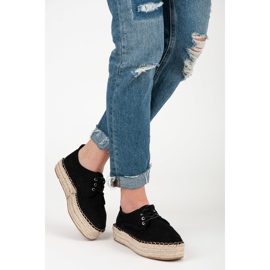 Seastar Openwork Espadrilles On The Platform black 2