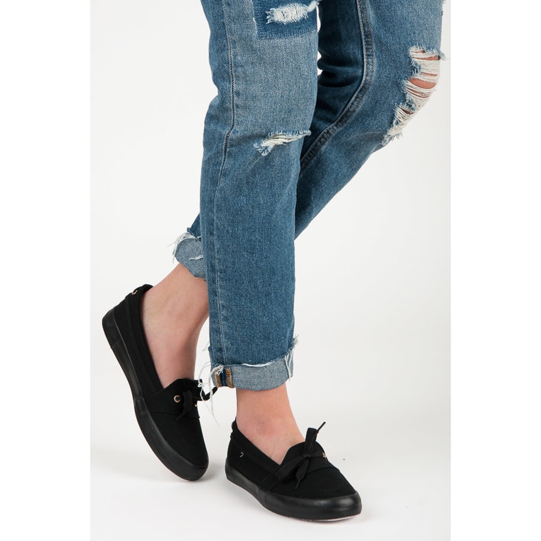 Seastar Black slip-on sneakers 2