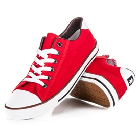 Seastar Old school tied sneakers red 1