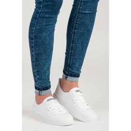 Seastar White tied sneakers 1