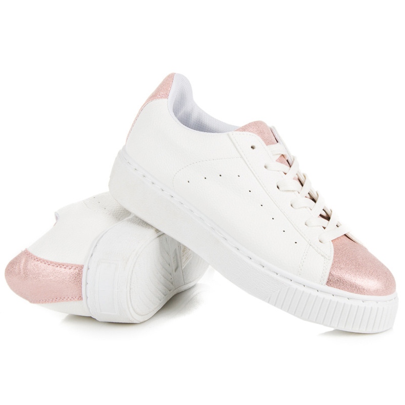 Tied snake print sneakers white 1