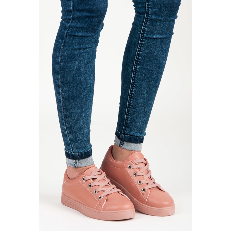 Women's dark pink sneakers 1