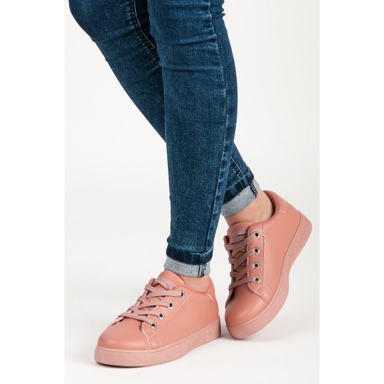 Women's dark pink sneakers 2