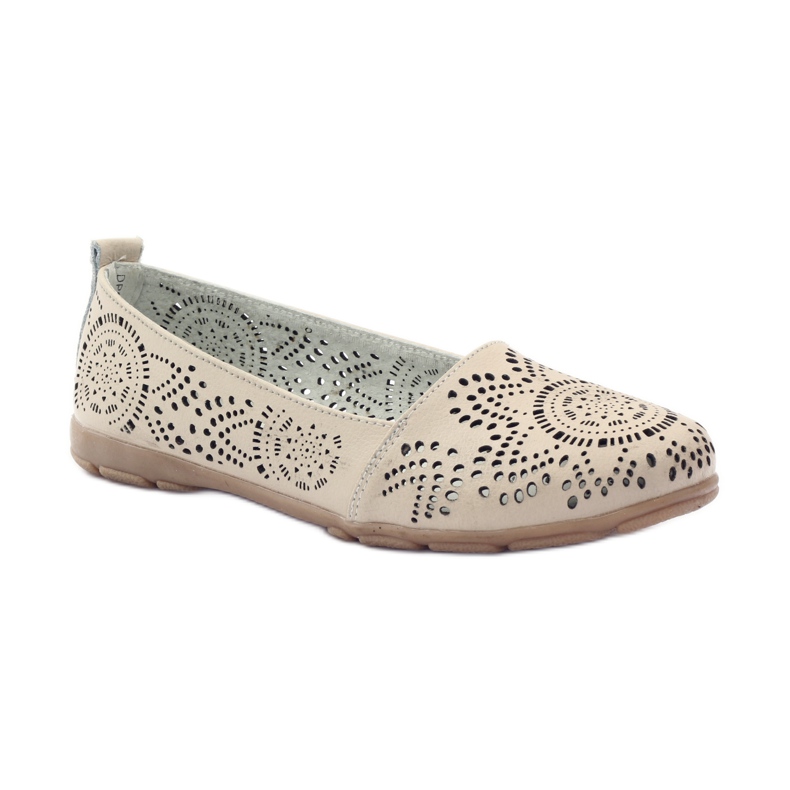 Filippo Lords openwork ballerinas F 080 beige 1
