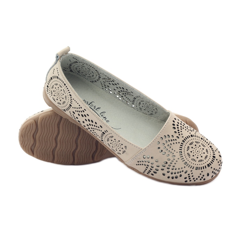 Filippo Lords openwork ballerinas F 080 beige 3
