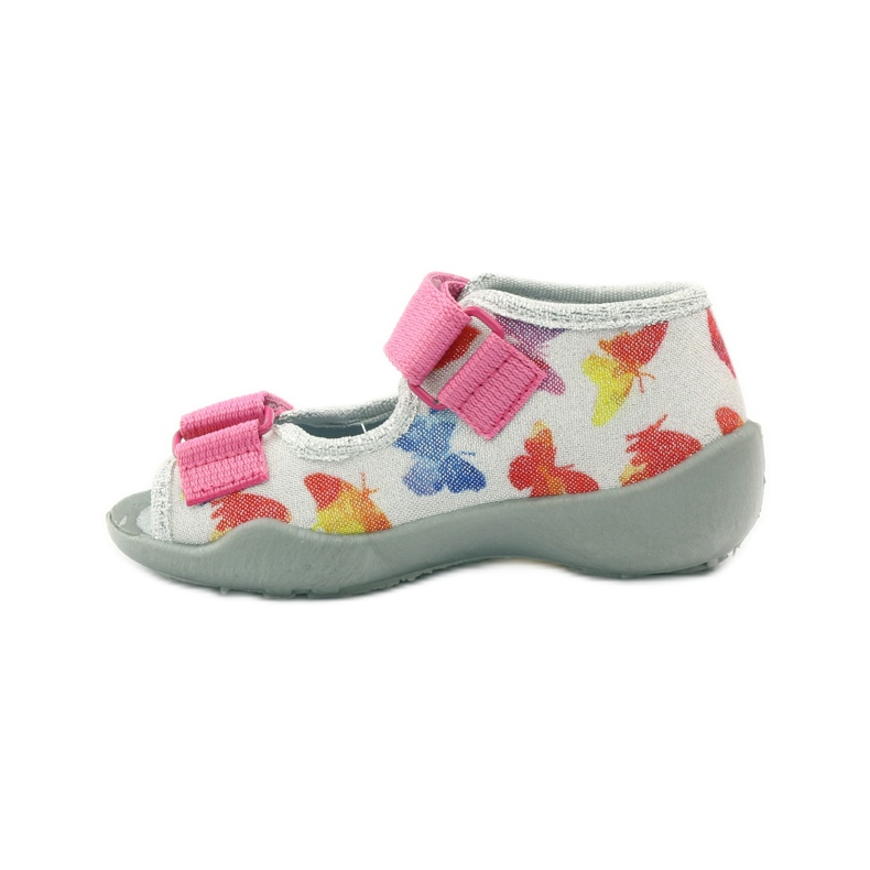 Befado children's shoes slippers sandals 242p075 pink grey 2