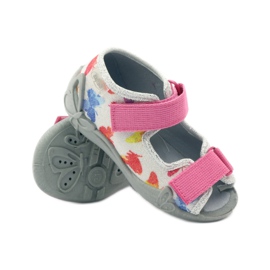 Befado children's shoes slippers sandals 242p075 pink grey 3