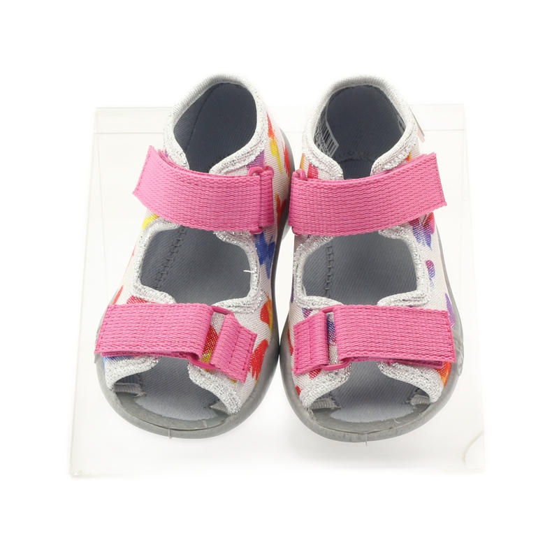 Befado children's shoes slippers sandals 242p075 pink grey 4