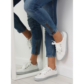 White women's sneakers AK03P White 1