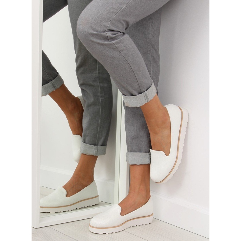 White lordsy loafers T309P White 1