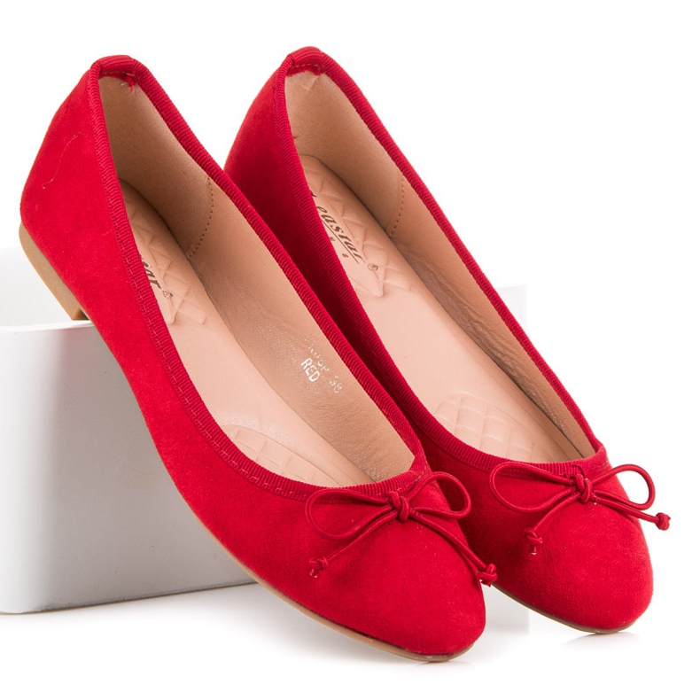 Seastar Red suede ballerinas 2