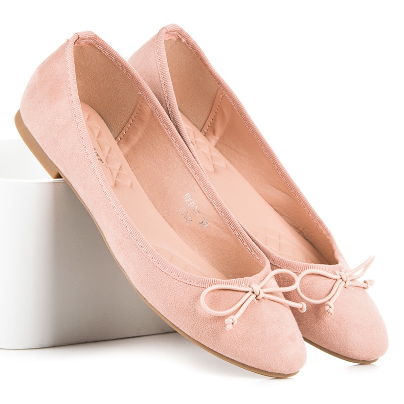 Seastar Pink Suede Ballerinas 2