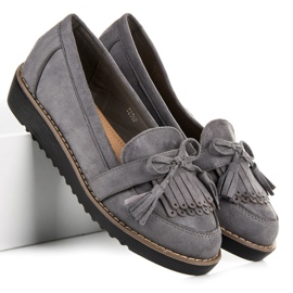 Seastar Loafers with fringes grey 4