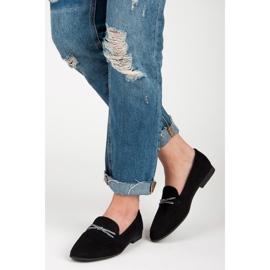 Suede loafers vices black 1