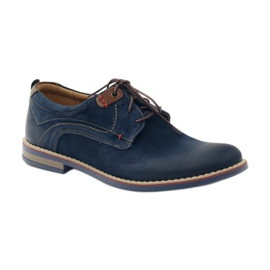 Causal shoes Riko 842 navy blue brown 1