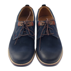 Causal shoes Riko 842 navy blue brown 4