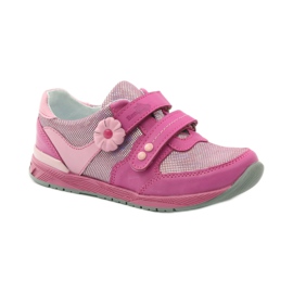 Girls' shoes with a flower Ren But 3265 pink grey 1 Girls' shoes with a flower Ren But 3265 pink grey 1
