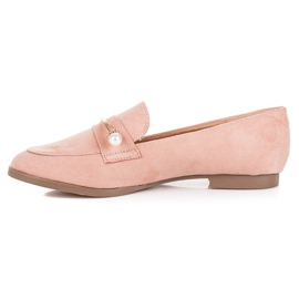 Seastar Loafers With Pearls pink 1