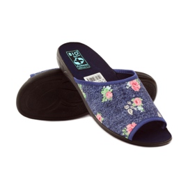 Women's Adanex pink denim slippers blue green red 3