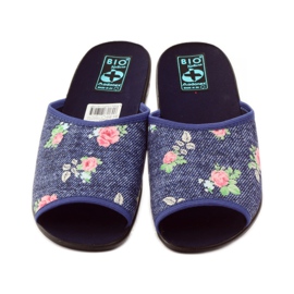 Women's Adanex pink denim slippers blue green red 4