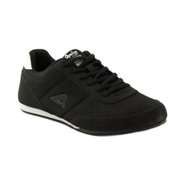 American Club American 7066 black jogging shoes white 1