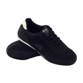 American Club American 7066 black jogging shoes white 3