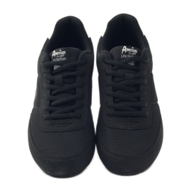 American Club American 7066 black jogging shoes white 4