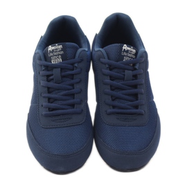 American Club American 7066 navy blue jogging shoes white 4