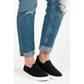 Seastar Black slip on sneakers 1
